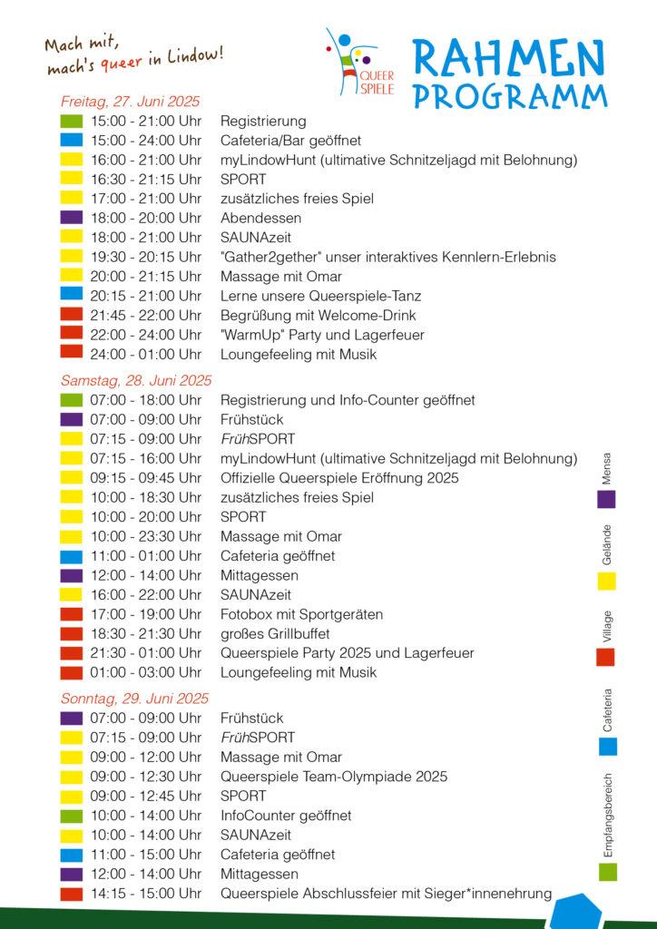 Rahmenprogramm der 5. Queerspiele Berlin